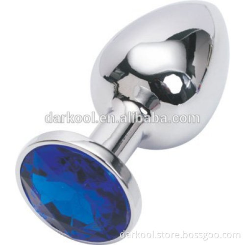 N002/Medium Male Masturbation Stainless Steel Jewelry Plug Anal Toy